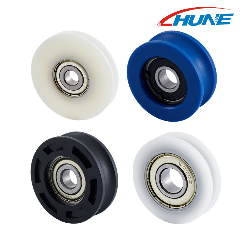 U Groove шкив колесо 6100zz 6200zz Guiding Guide Duding Slisting Contveyor Roller